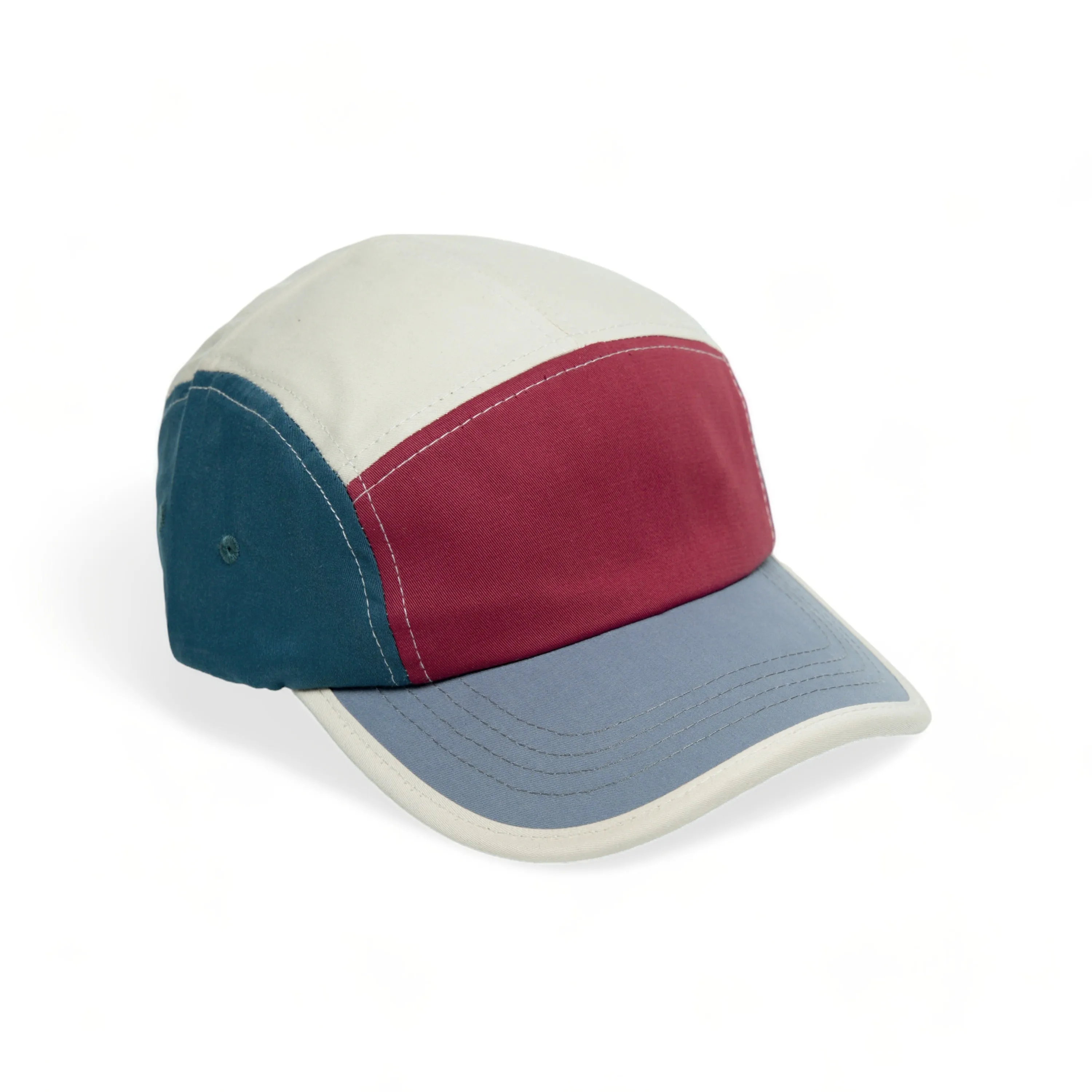 Chokore Colorblock Retro Sports Cap (Gray & White)